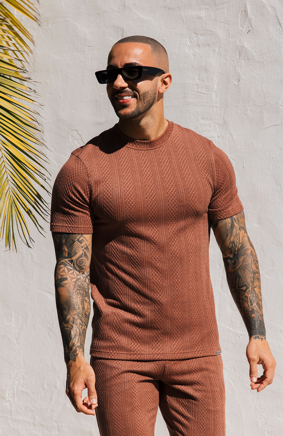 Model is 5'10 with size M chest, wearing size S