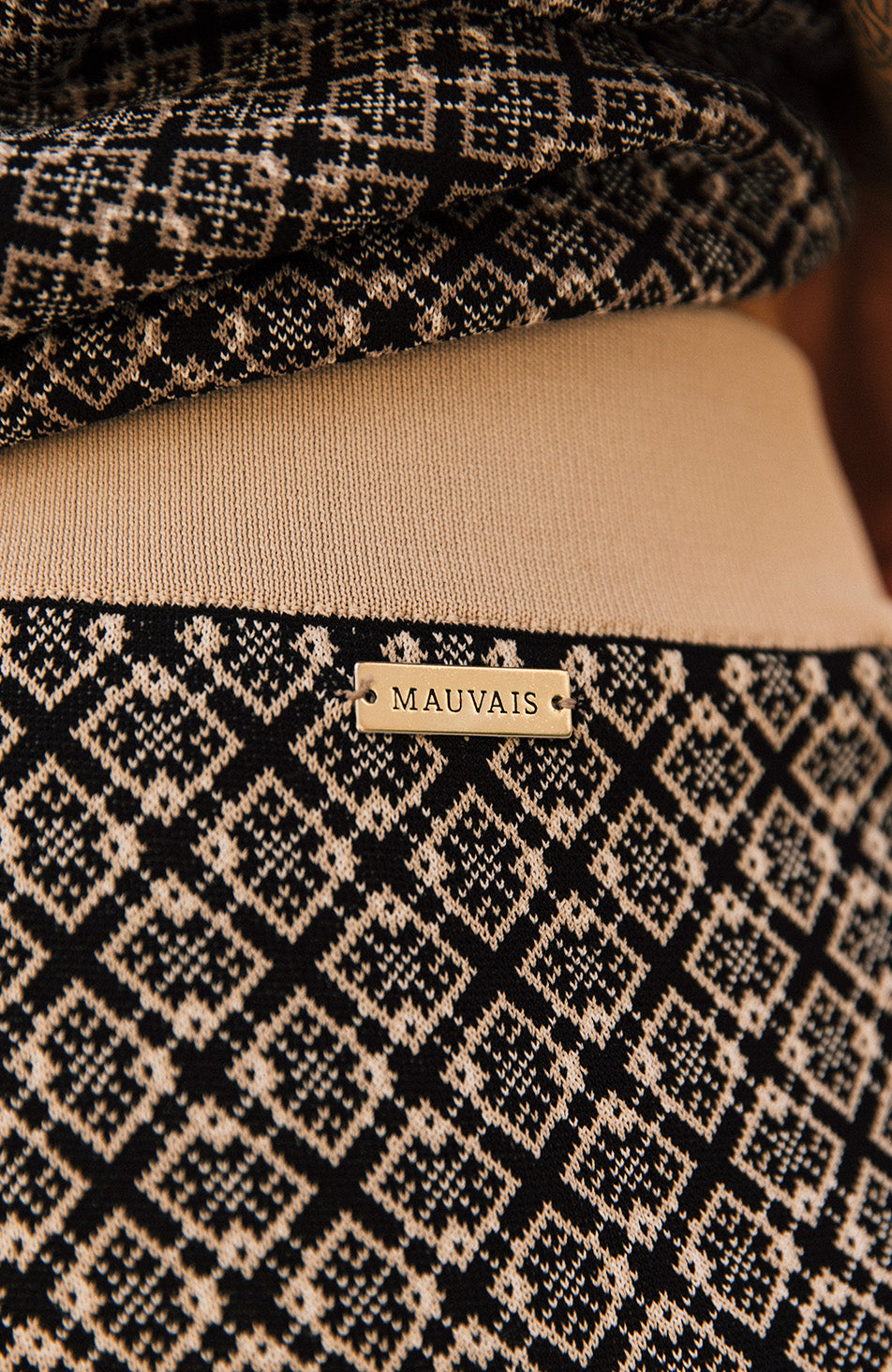 Terazzo Knit Shorts in Taupe