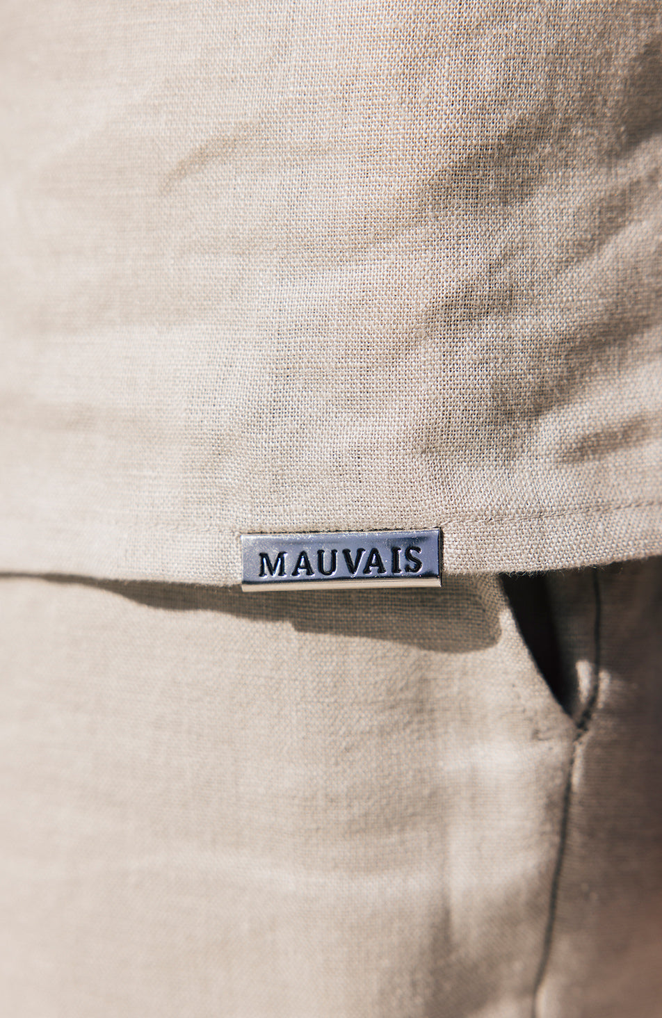 Nammos Pure Linen Tailored Shirt in Beige