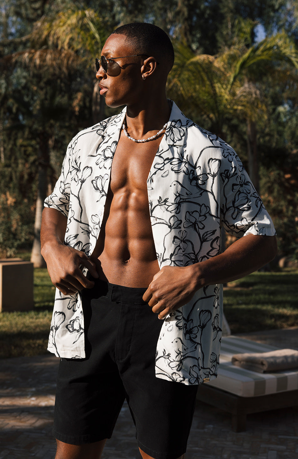 Beaufort Stretch Chino Shorts in Black