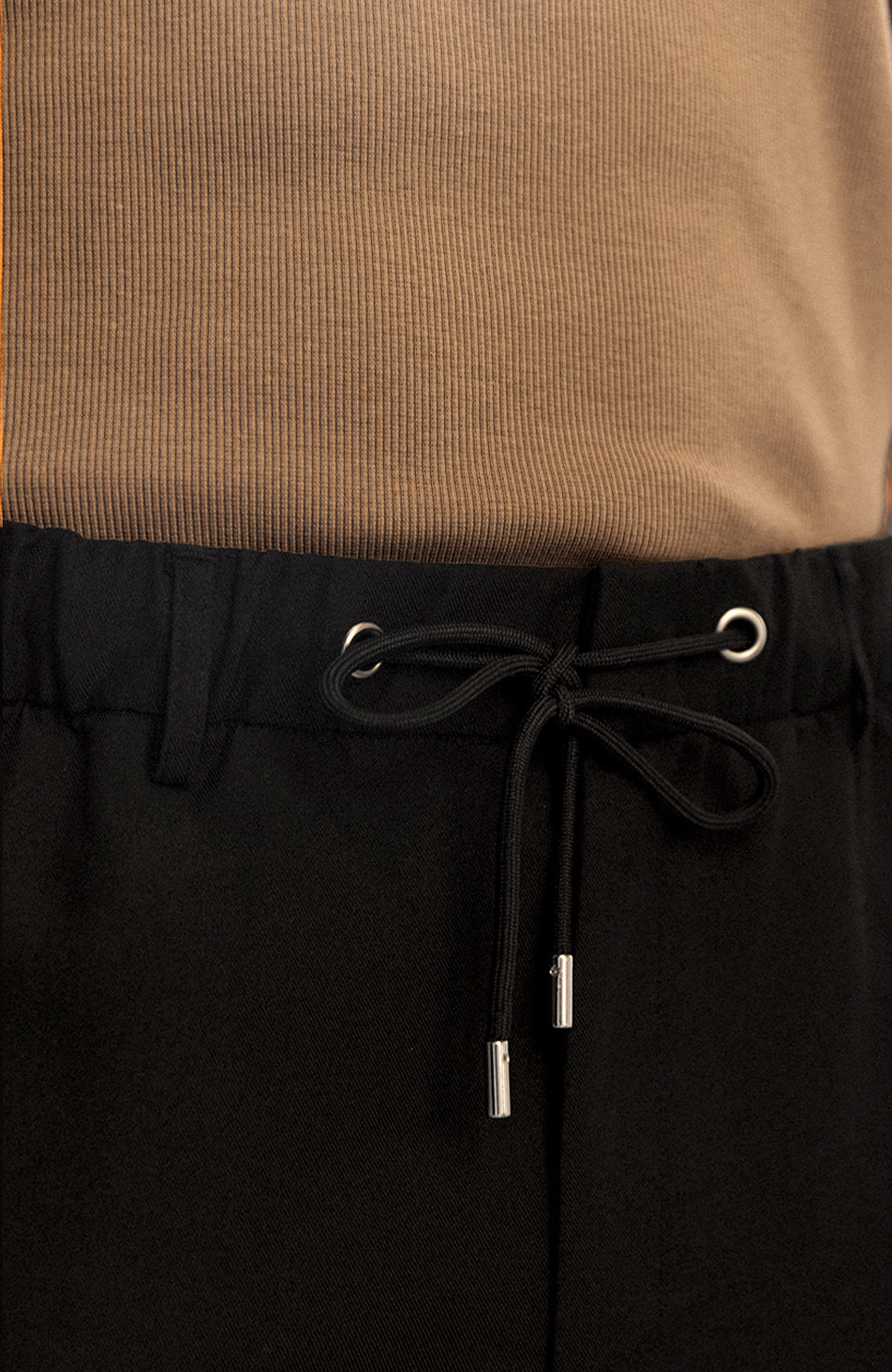 Deveron Tailored Drawstring Pants in Black