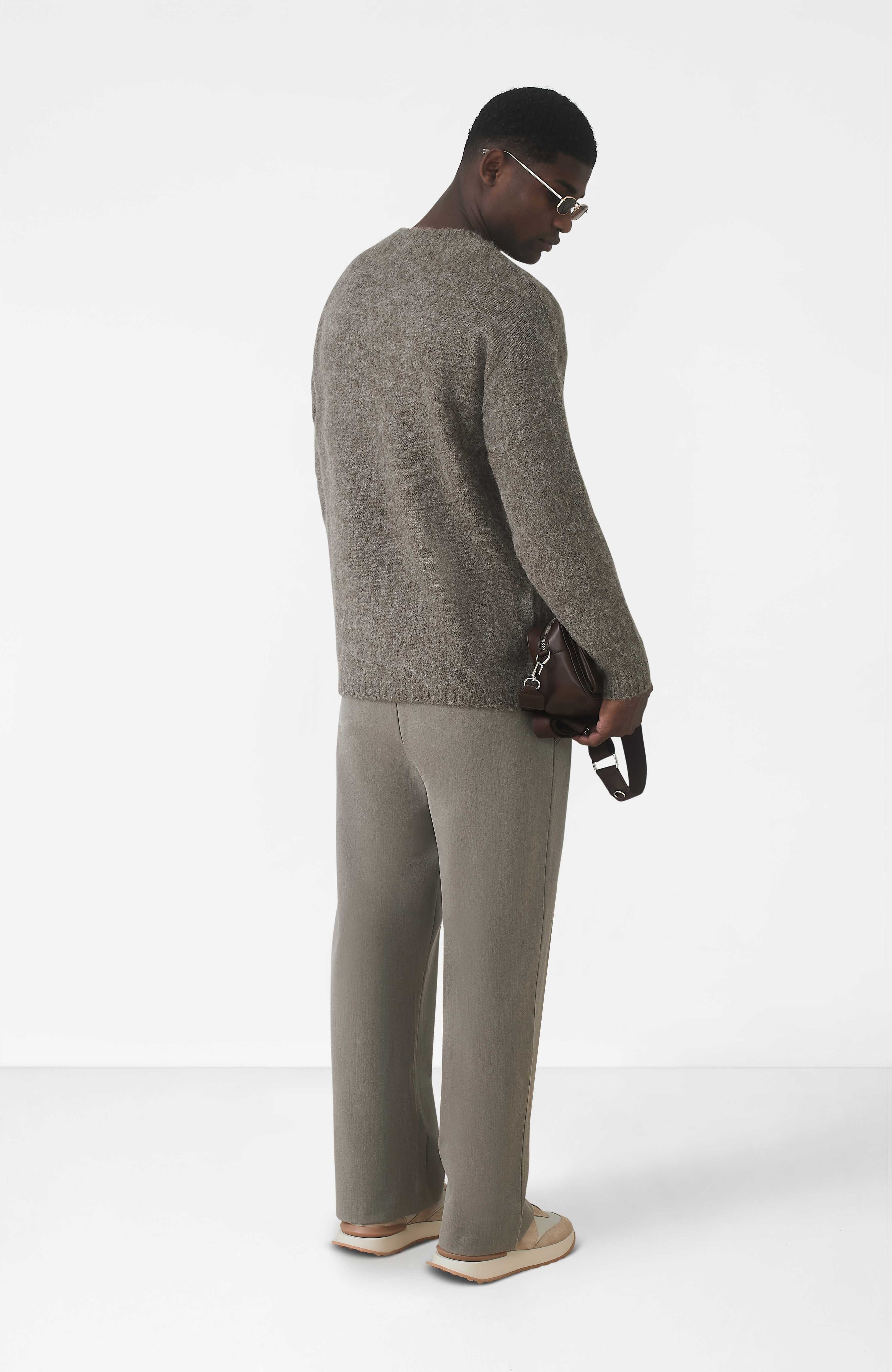 Atelier Oversized Brushed Knit Jumper in Truffle