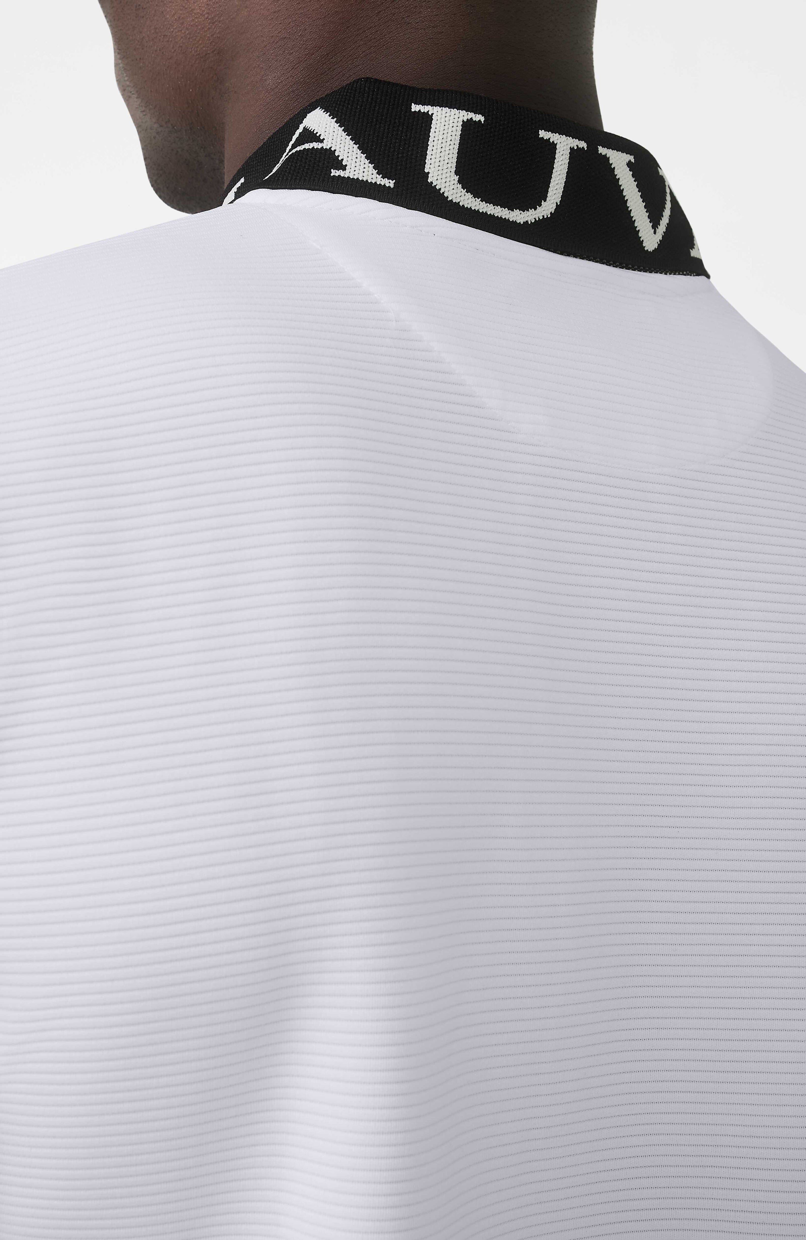 Premium Logo Collar Polo in White