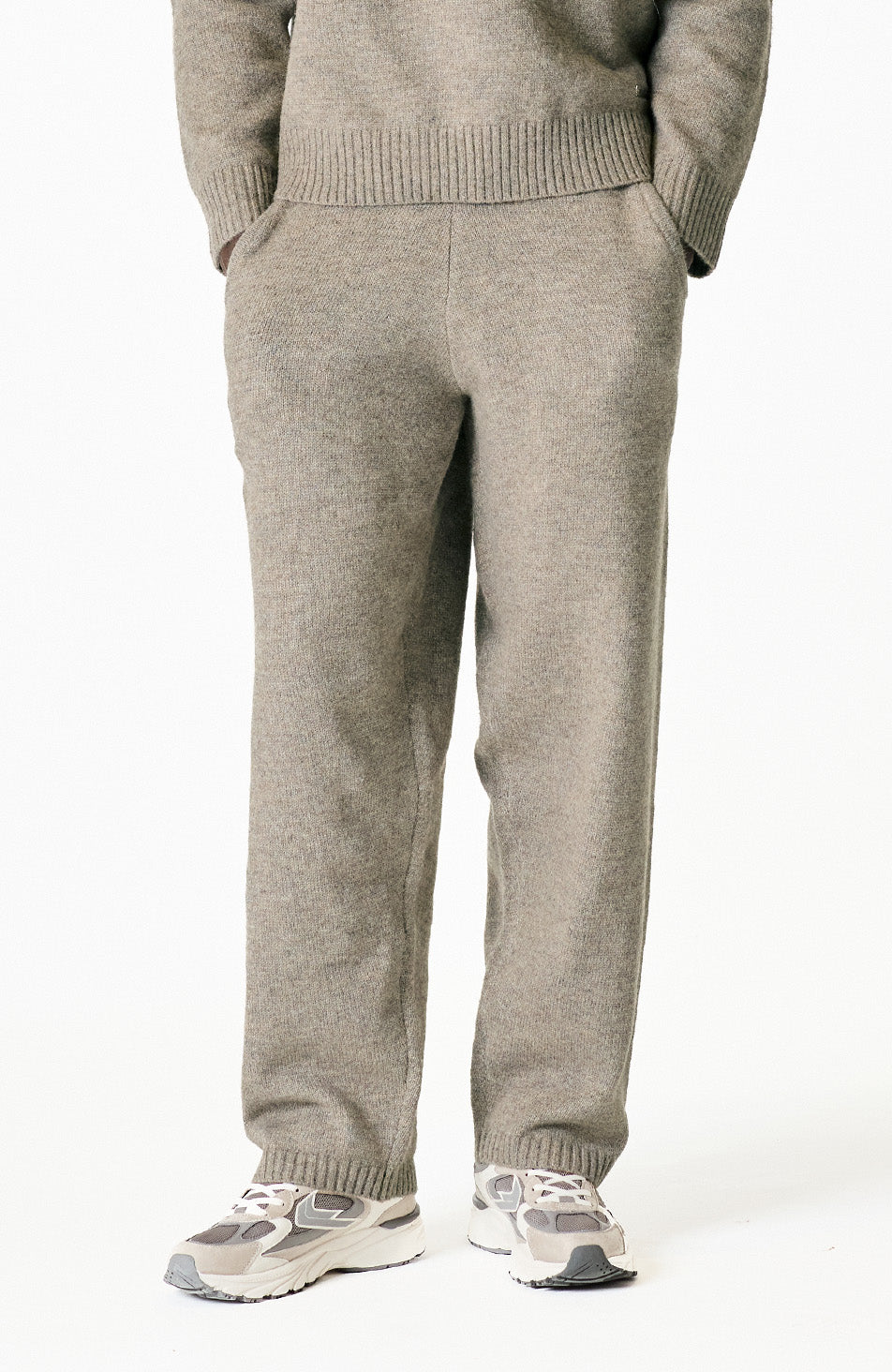 Monogram Montreux Knit Jogger in Taupe