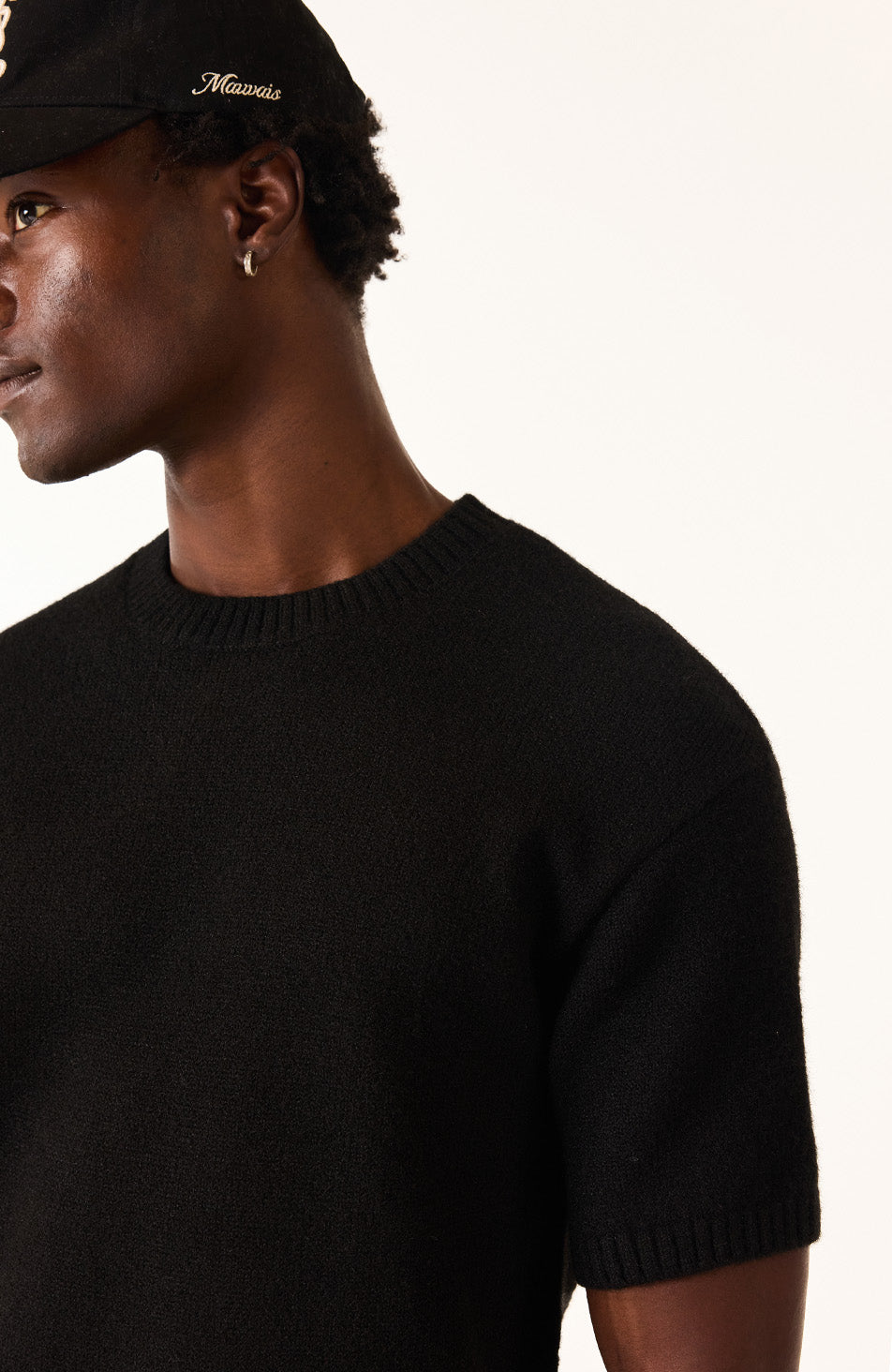 Monogram Montreux Knit T-Shirt in Black