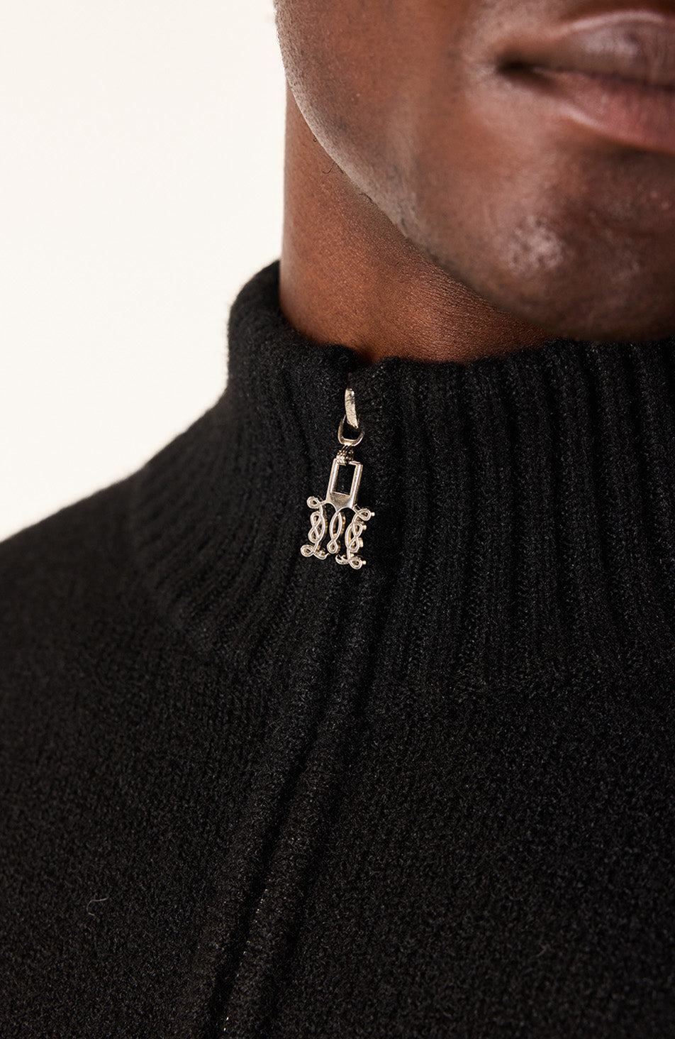 Monogram Montreux Knit Zip-Up Jacket in Black