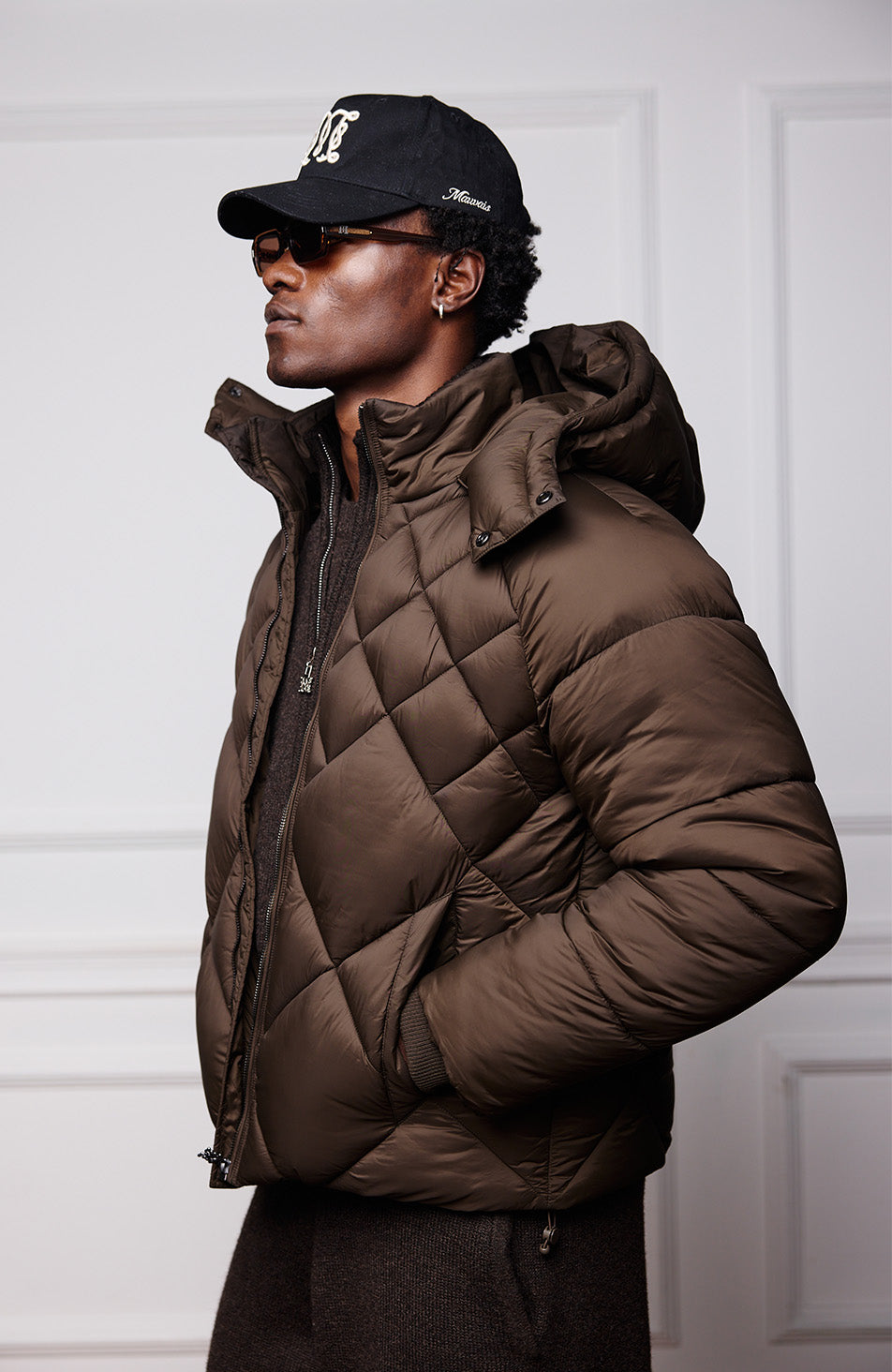 Verbier Puffer Jacket in Brown