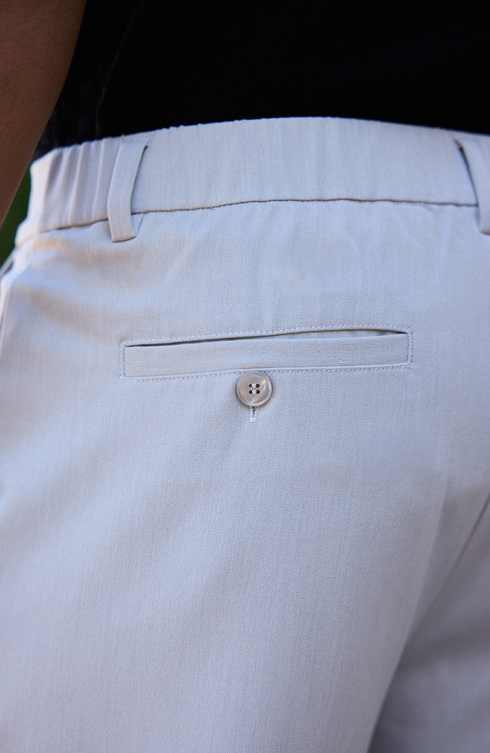 Como Relaxed Fit Pleated Tailored Trousers in Beige