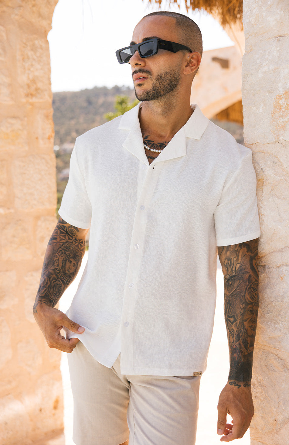 Fiorano Relaxed Fit Shirt in White