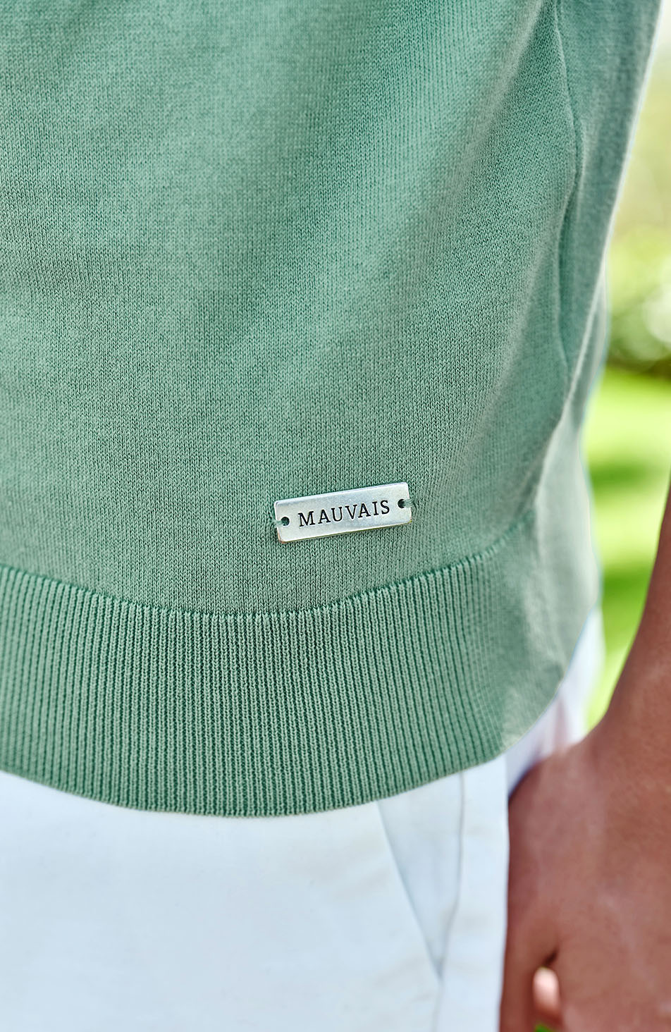 Franco Slim Knit Tee in Mint