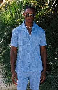 Model is 6'1 with size S chest, wearing size S