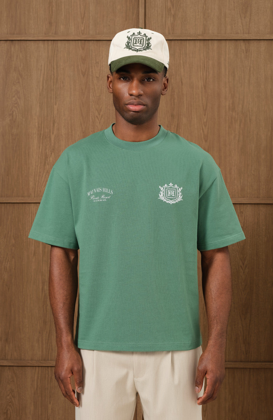 Hills Crest Graphic T-shirt in Green