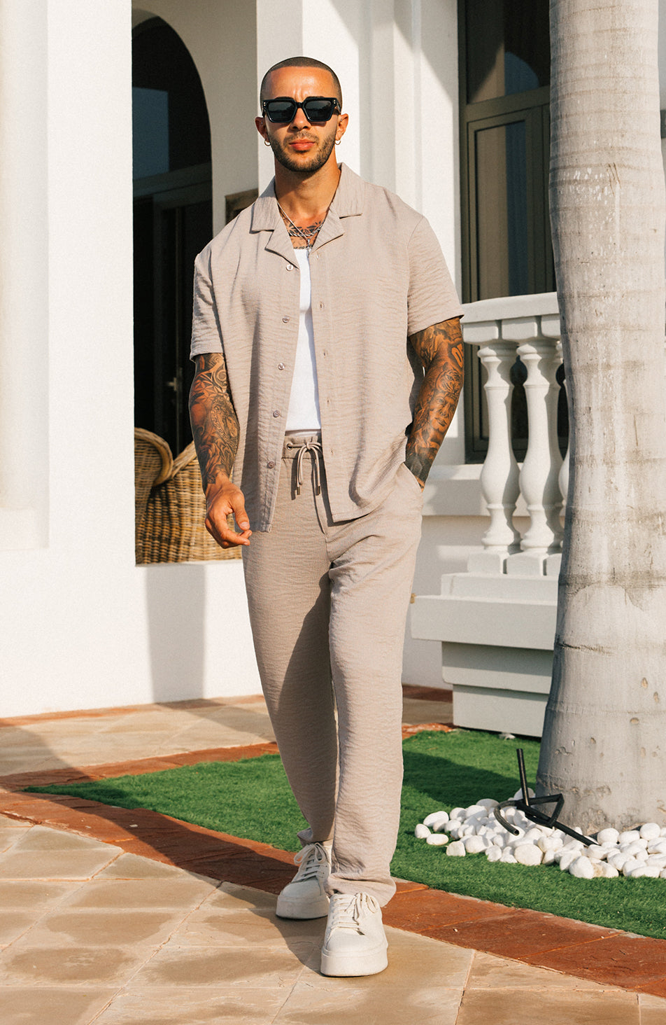 Fiorano Oversized Shirt in Taupe