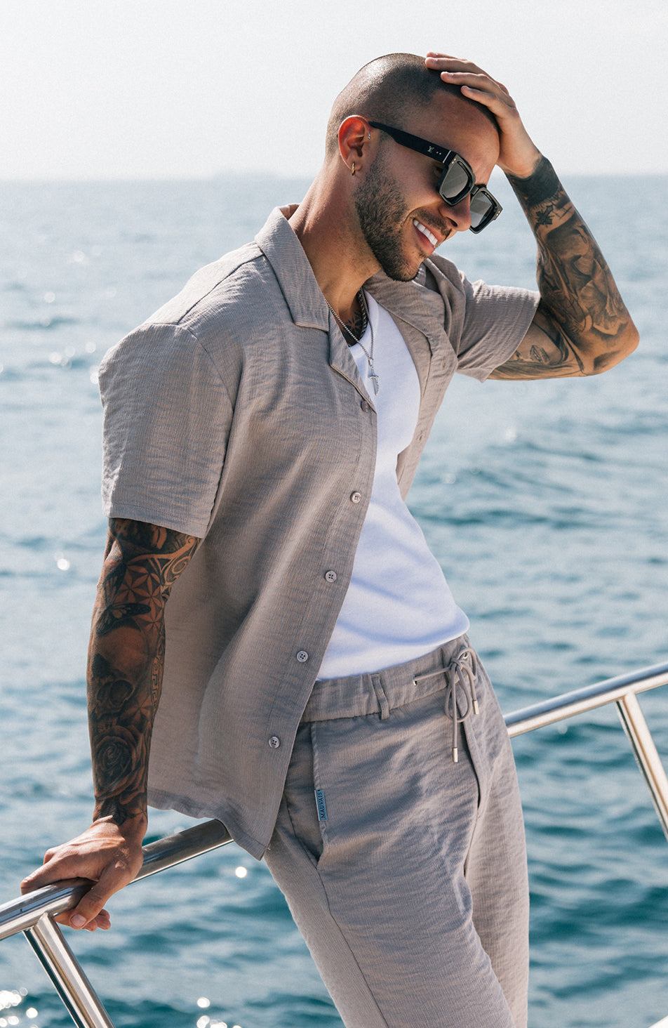 Fiorano Relaxed Fit Shirt in Taupe