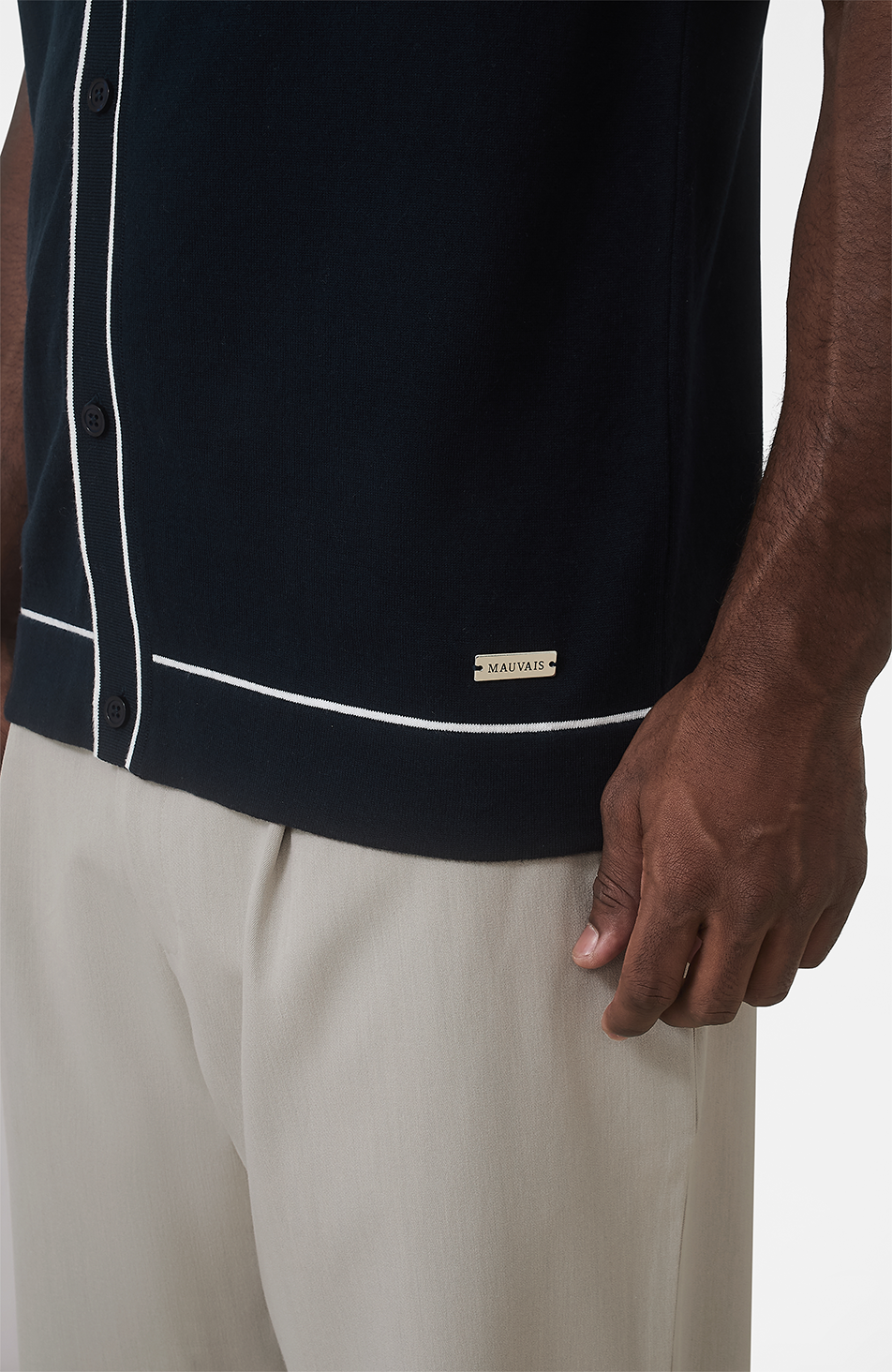 Luciano Knit Shirt in Navy