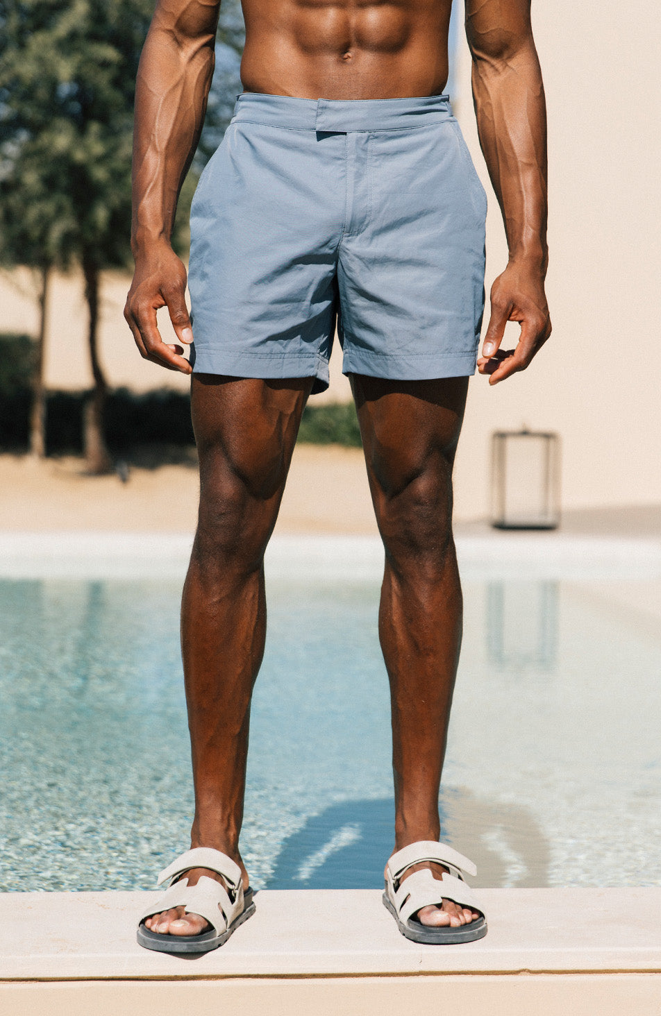 Nero Swim Shorts In Storm Blue