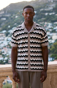 Model is 6'1 with size S chest, wearing S