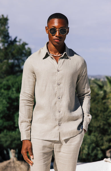 【H】neau linen tops cream linen tops (-cream-) – NEAU