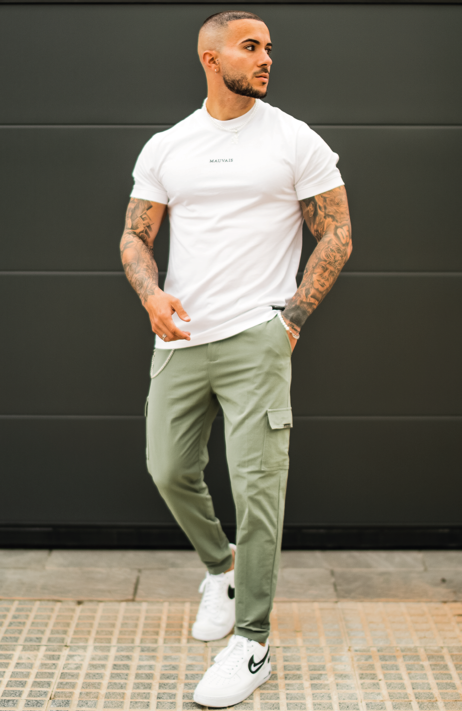 Slim Tee in White