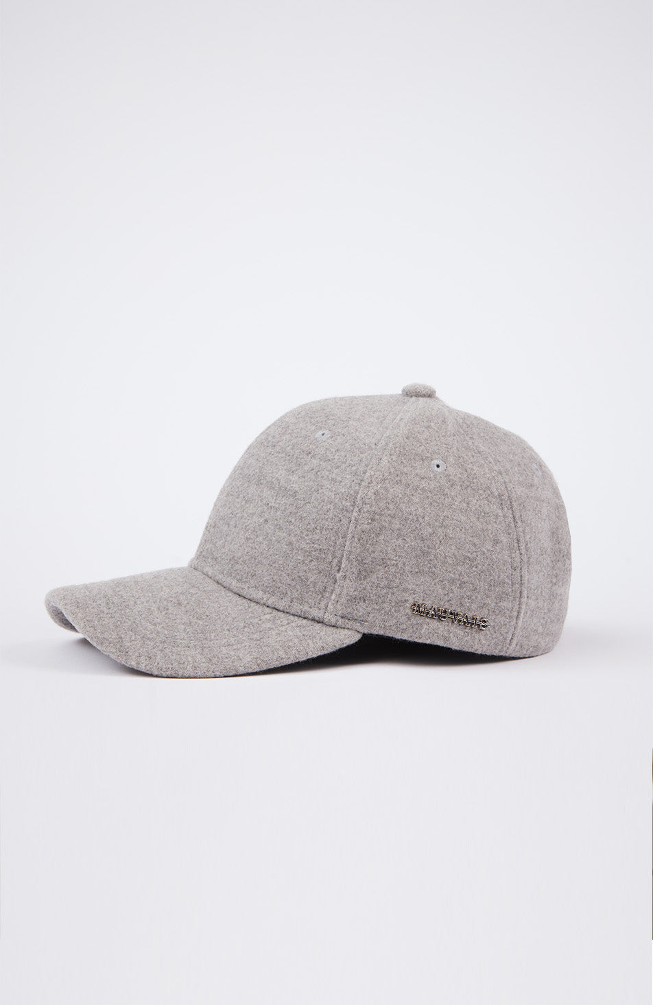 Melton Wool Cap in Light Grey