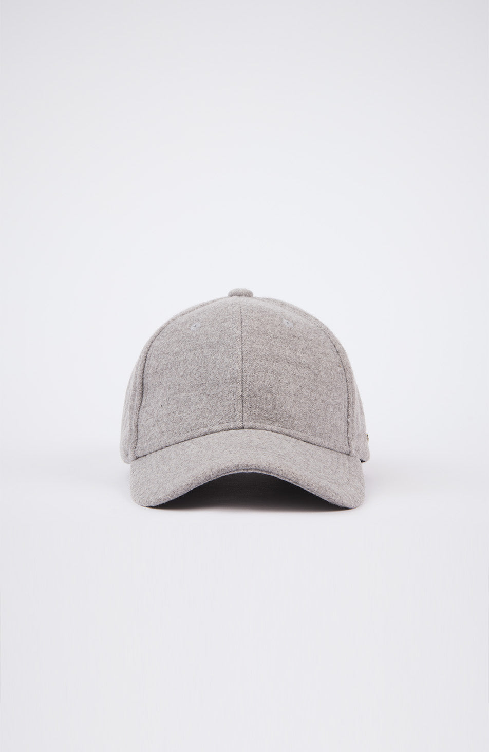 Melton Wool Cap in Light Grey