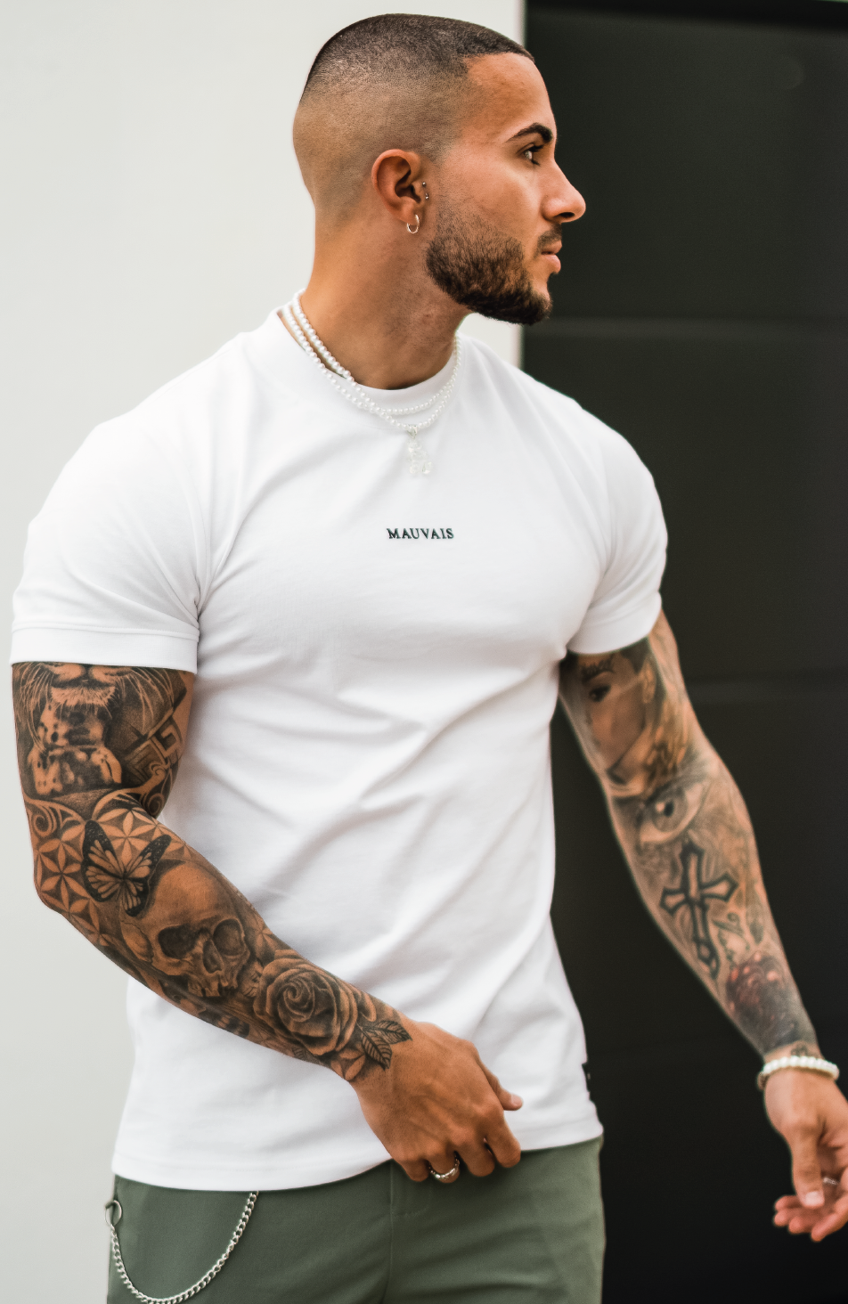 Slim Tee in White