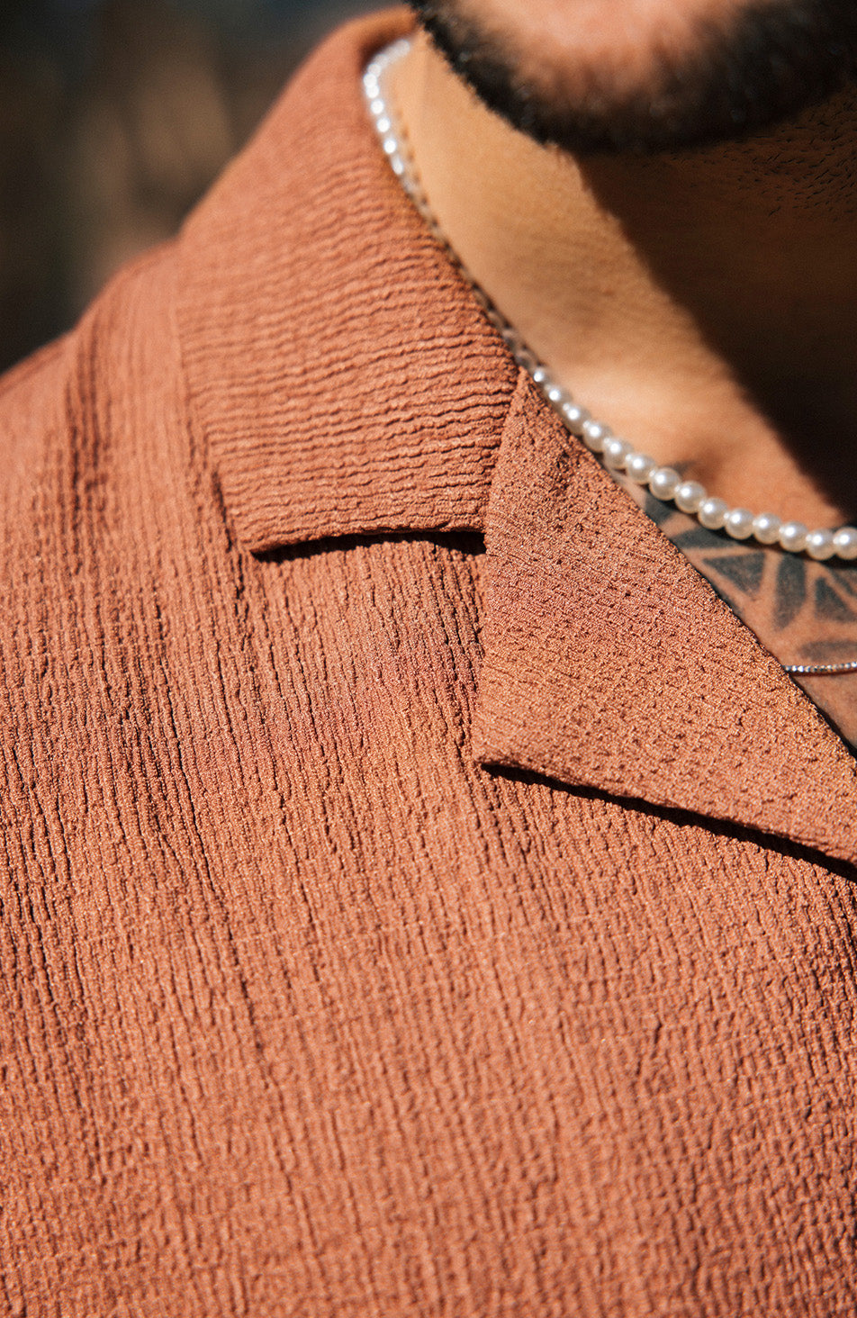 Eivissa Relaxed Fit Shirt In Rust