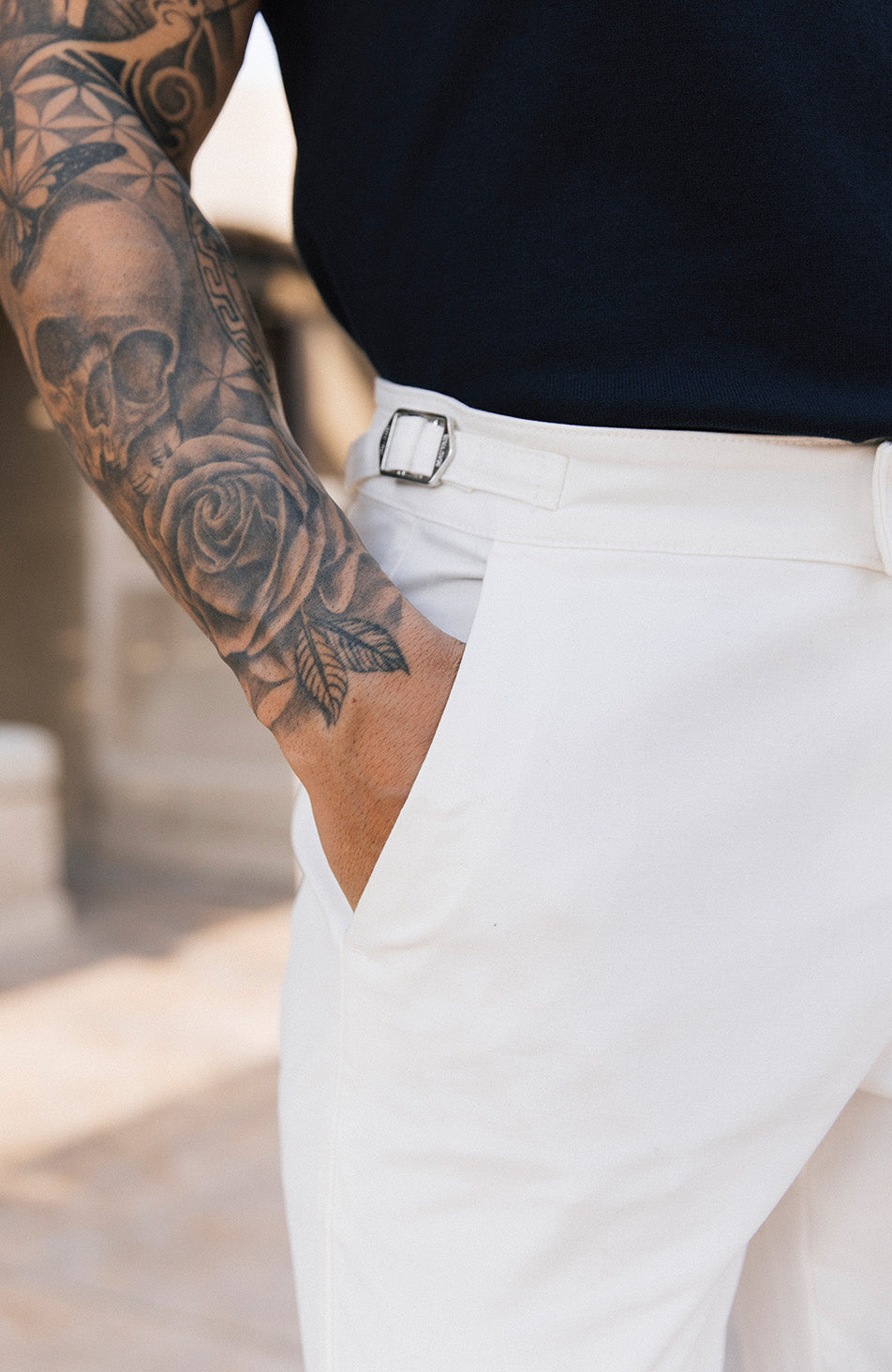 Beaufort Stretch Chinos in White