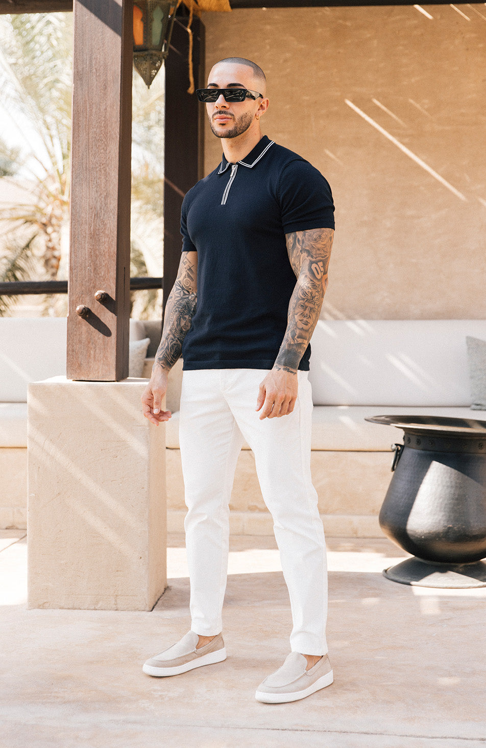 Beaufort Stretch Chinos in White