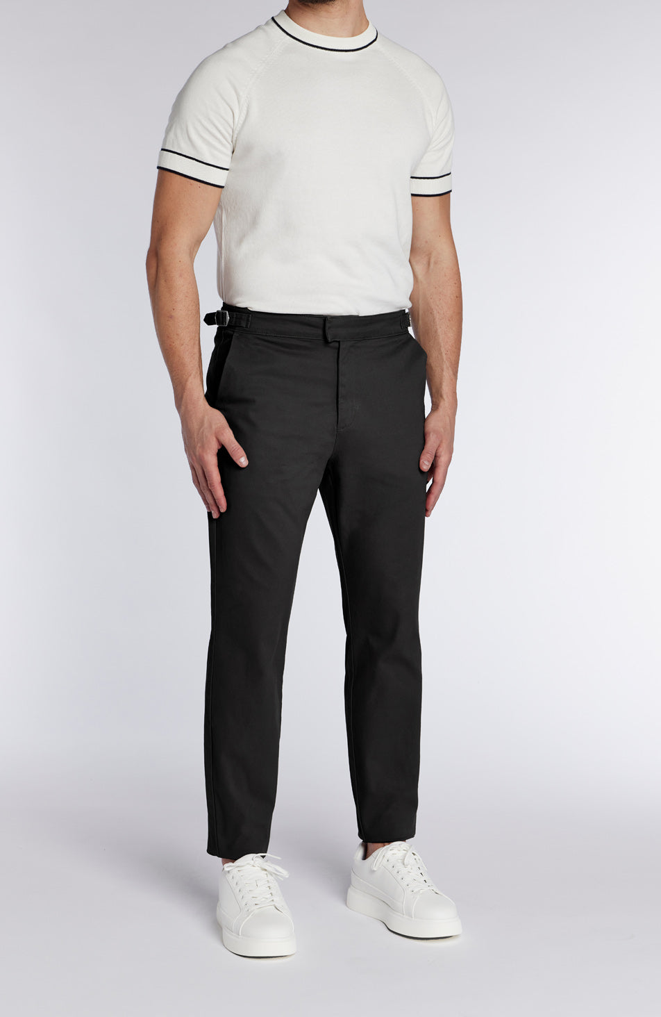 Beaufort Stretch Chino in Black