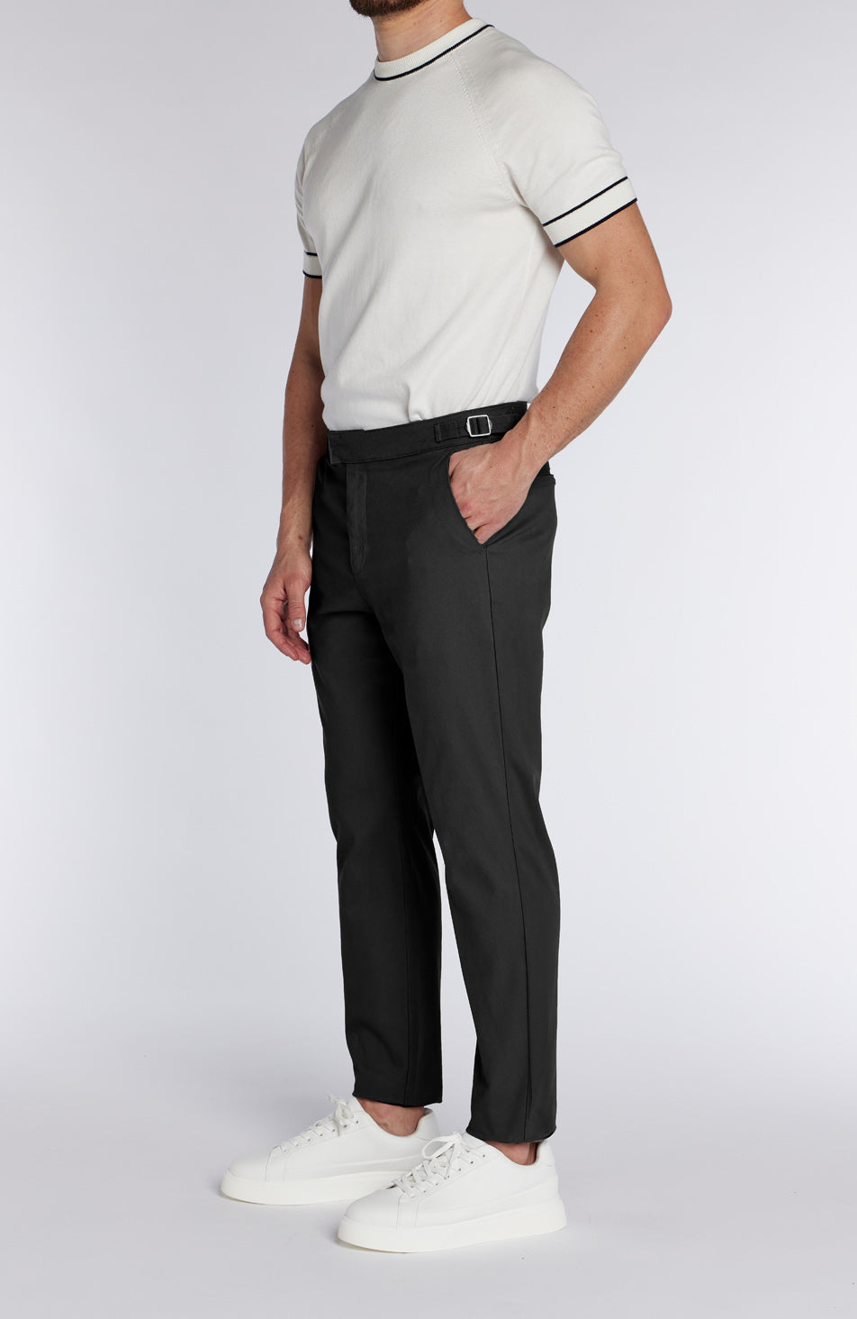 Beaufort Stretch Chino in Black