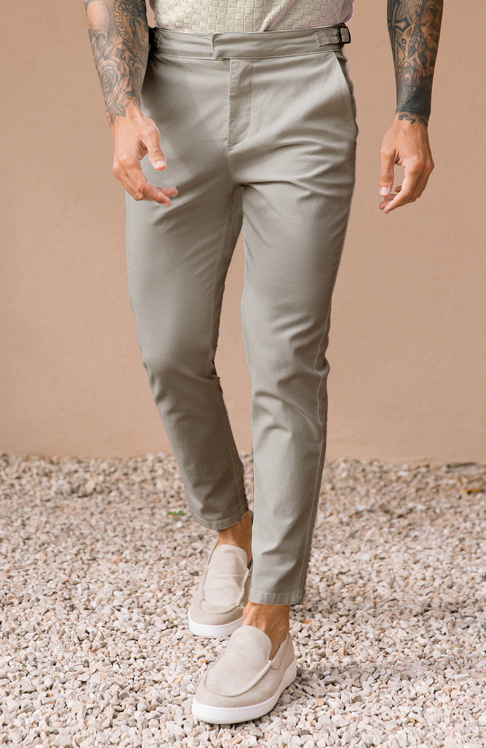 Beaufort Stretch Chinos in Beige