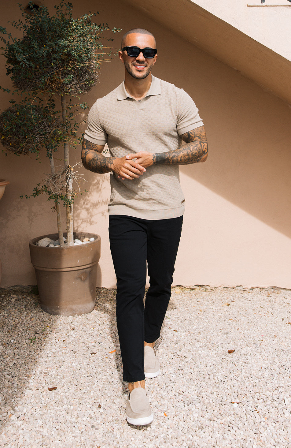 Beaufort Stretch Chino in Black