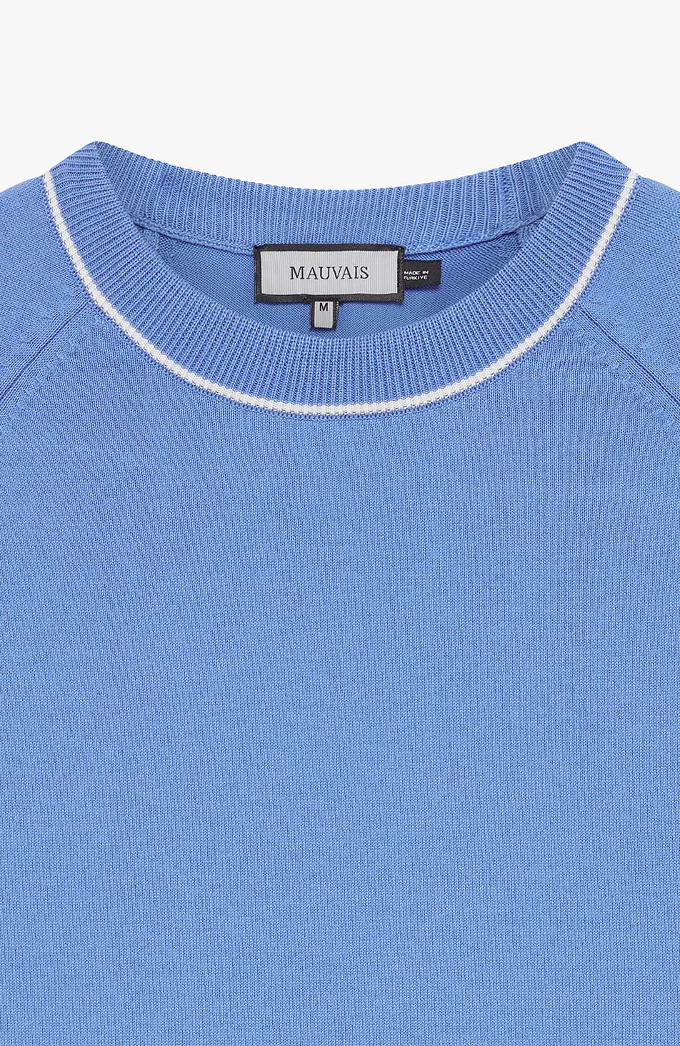Franco Slim Knit Tee in Blue
