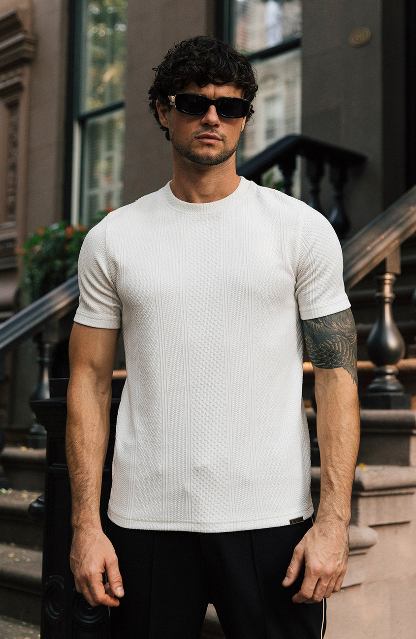 Cedro Slim Tee in White