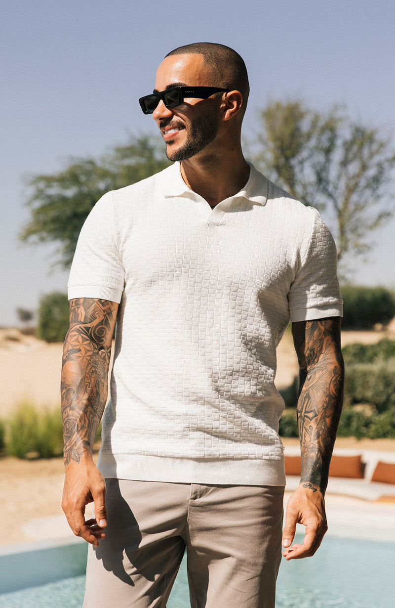 Nerano Slim Polo in Cream