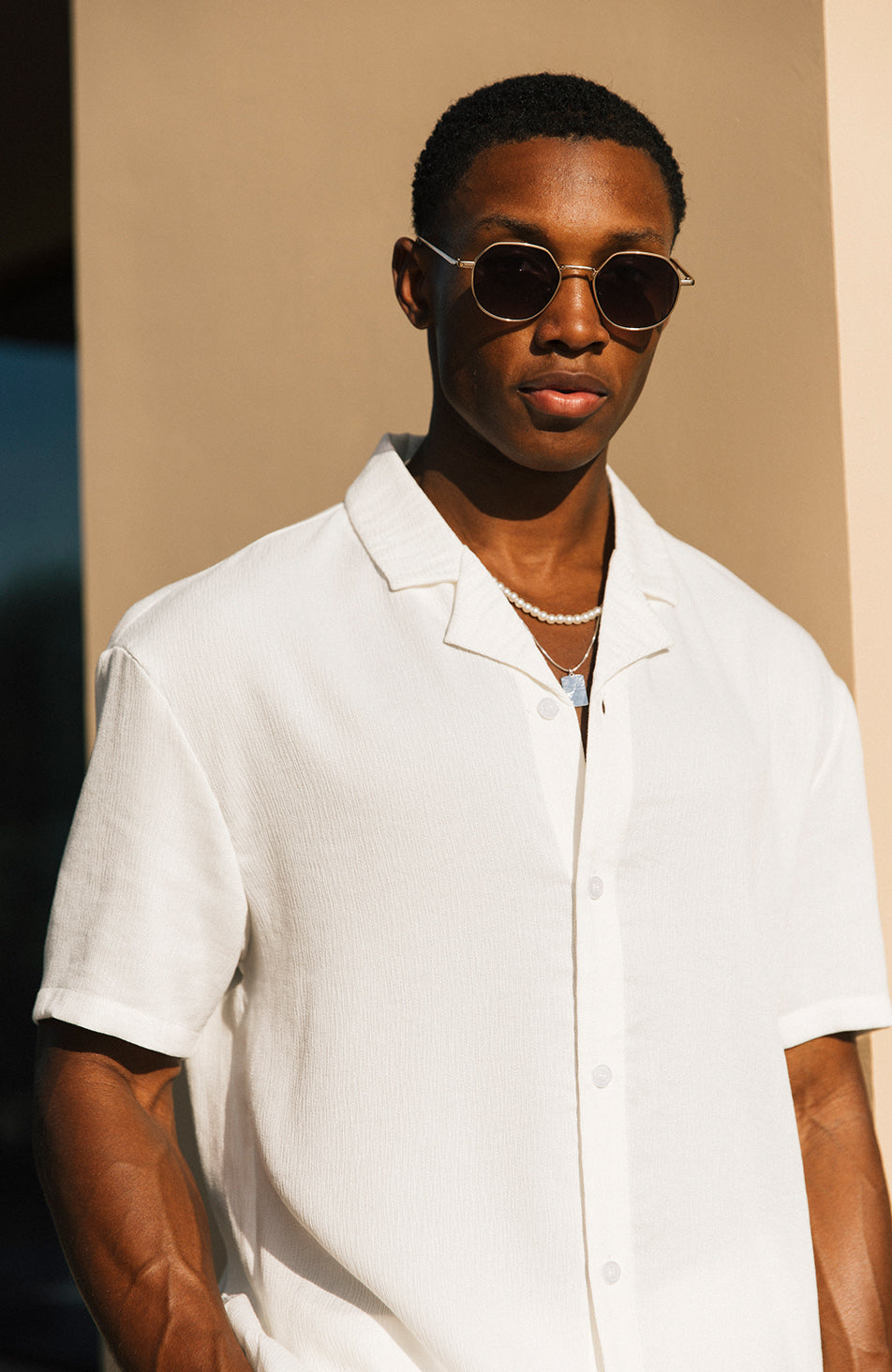 Fiorano Short Sleeve Relaxed Shirt in White