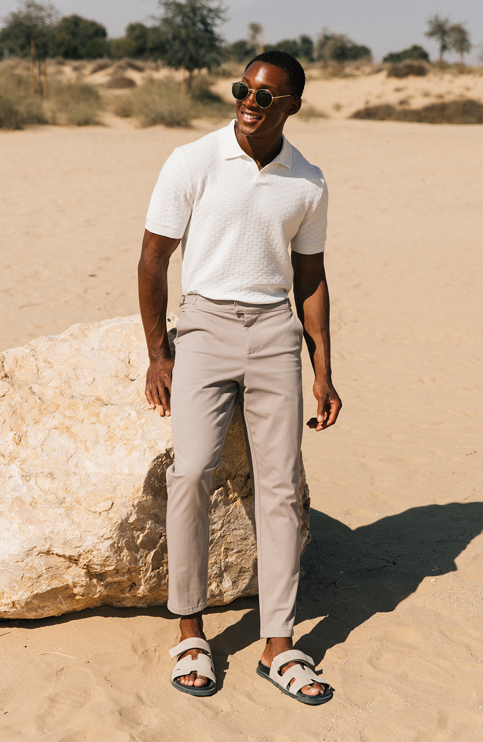 Beaufort Stretch Chinos in Beige