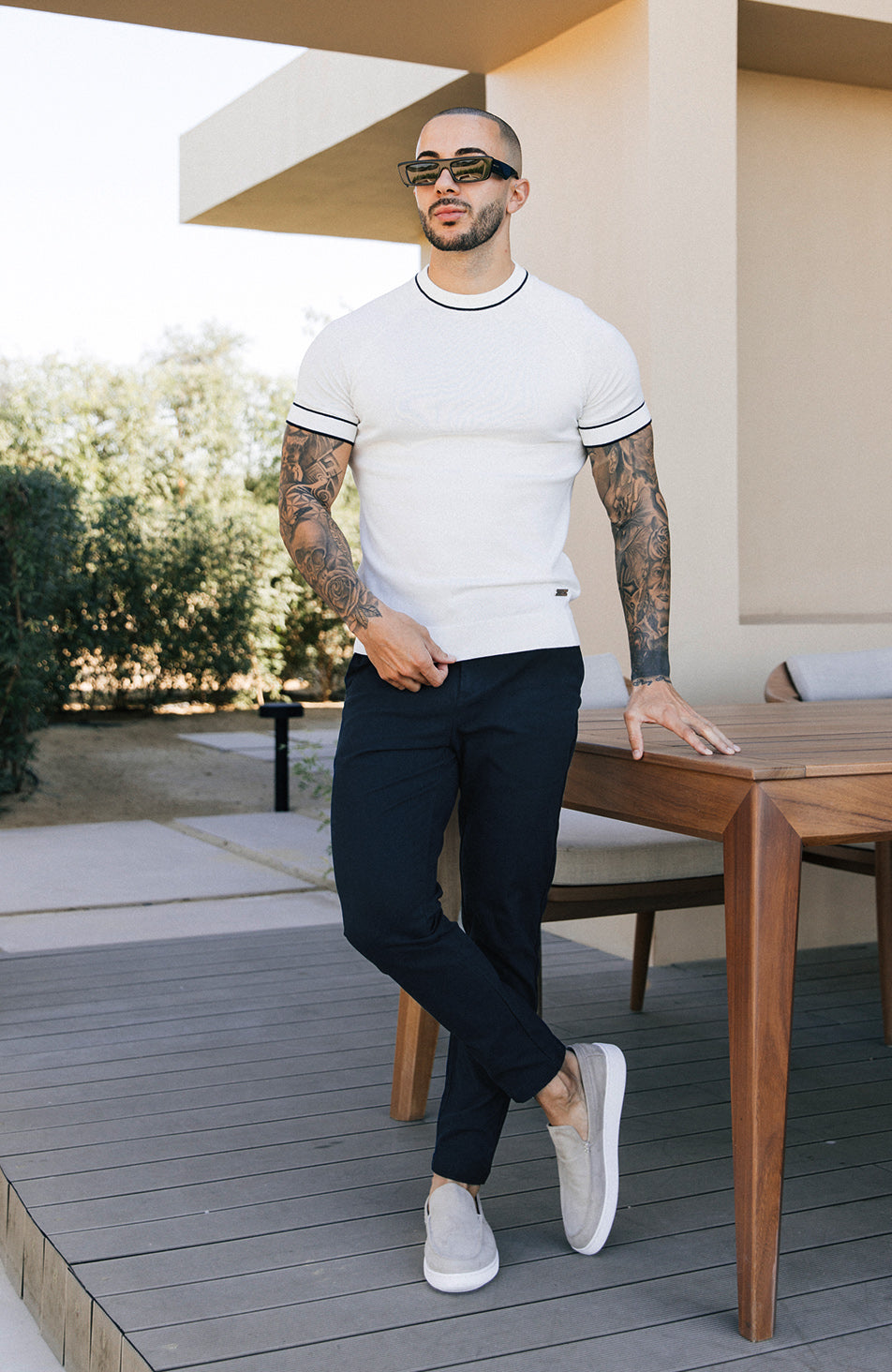 Beaufort Stretch Chinos in Navy