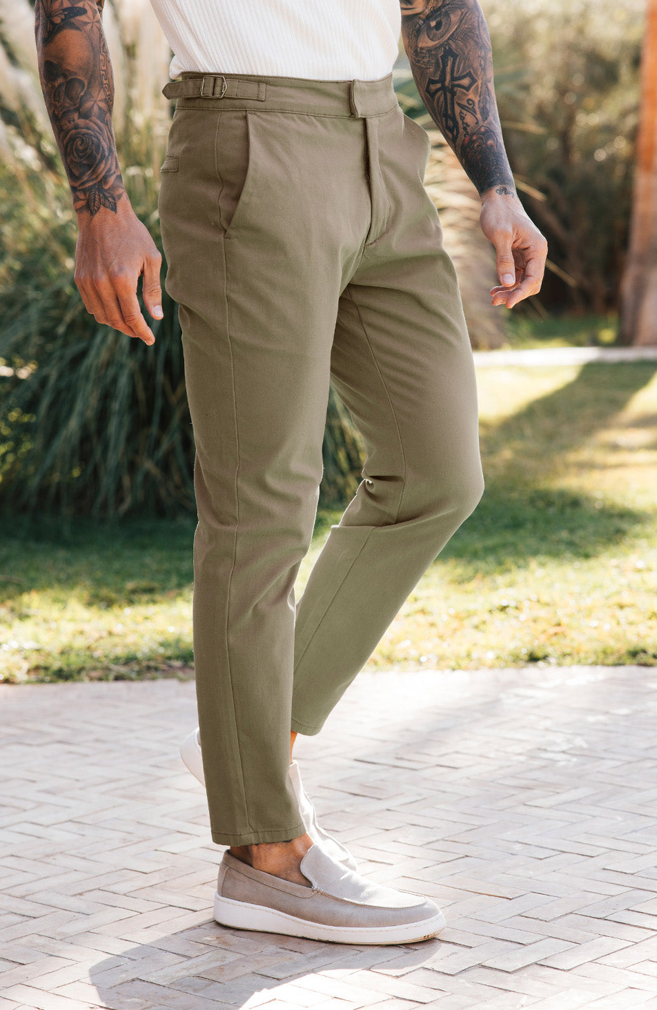 Beaufort Stretch Chinos in Khaki