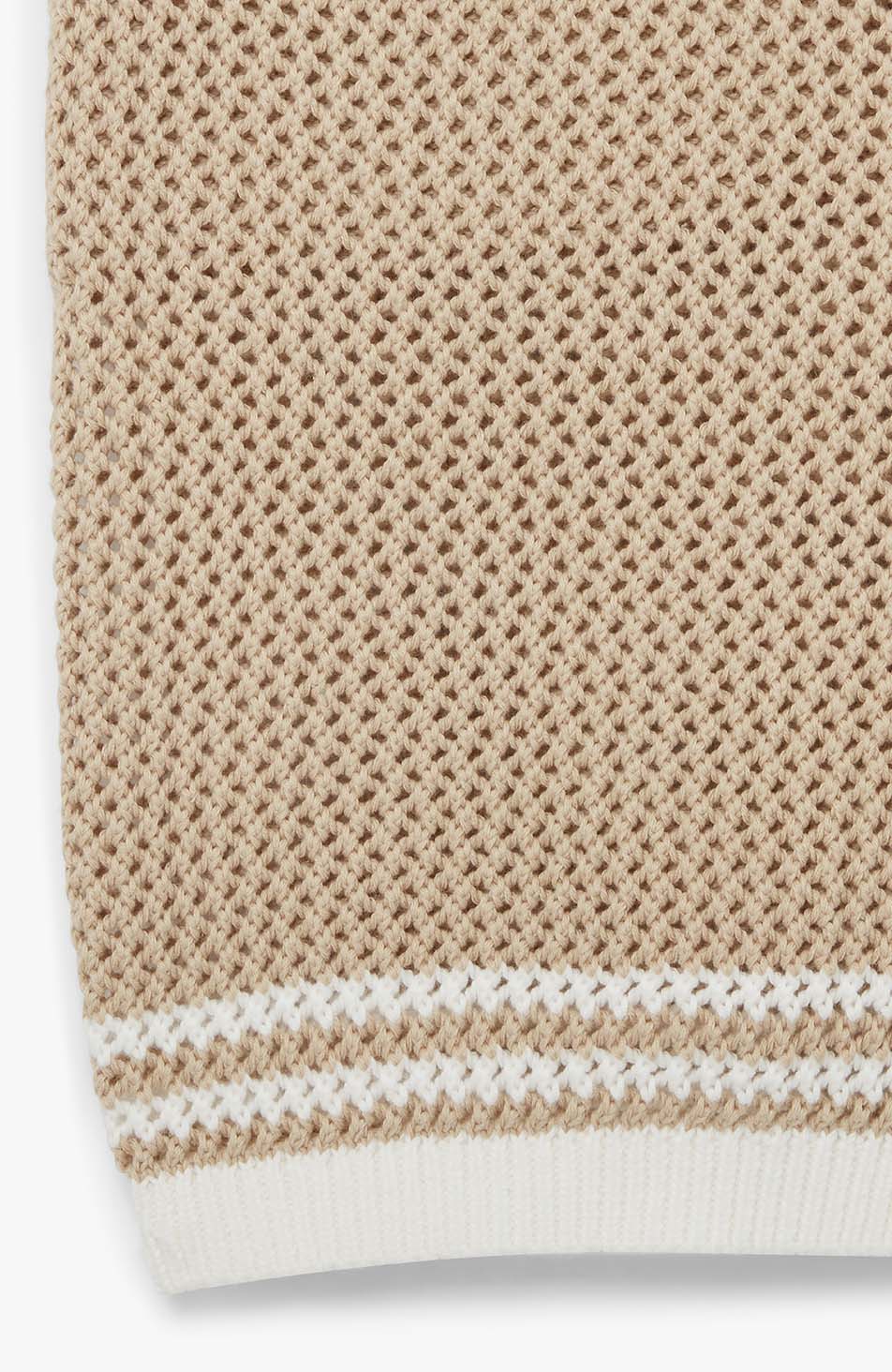 Malibu Cotton Crochet Shorts in Beige