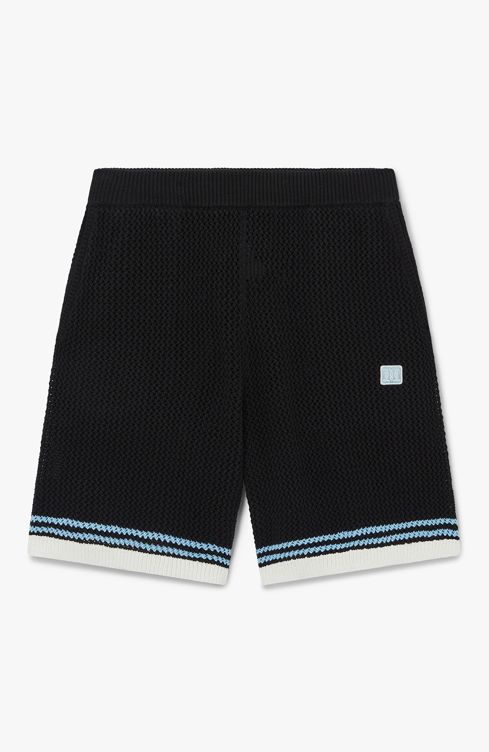 Malibu Cotton Crochet Shorts in Black