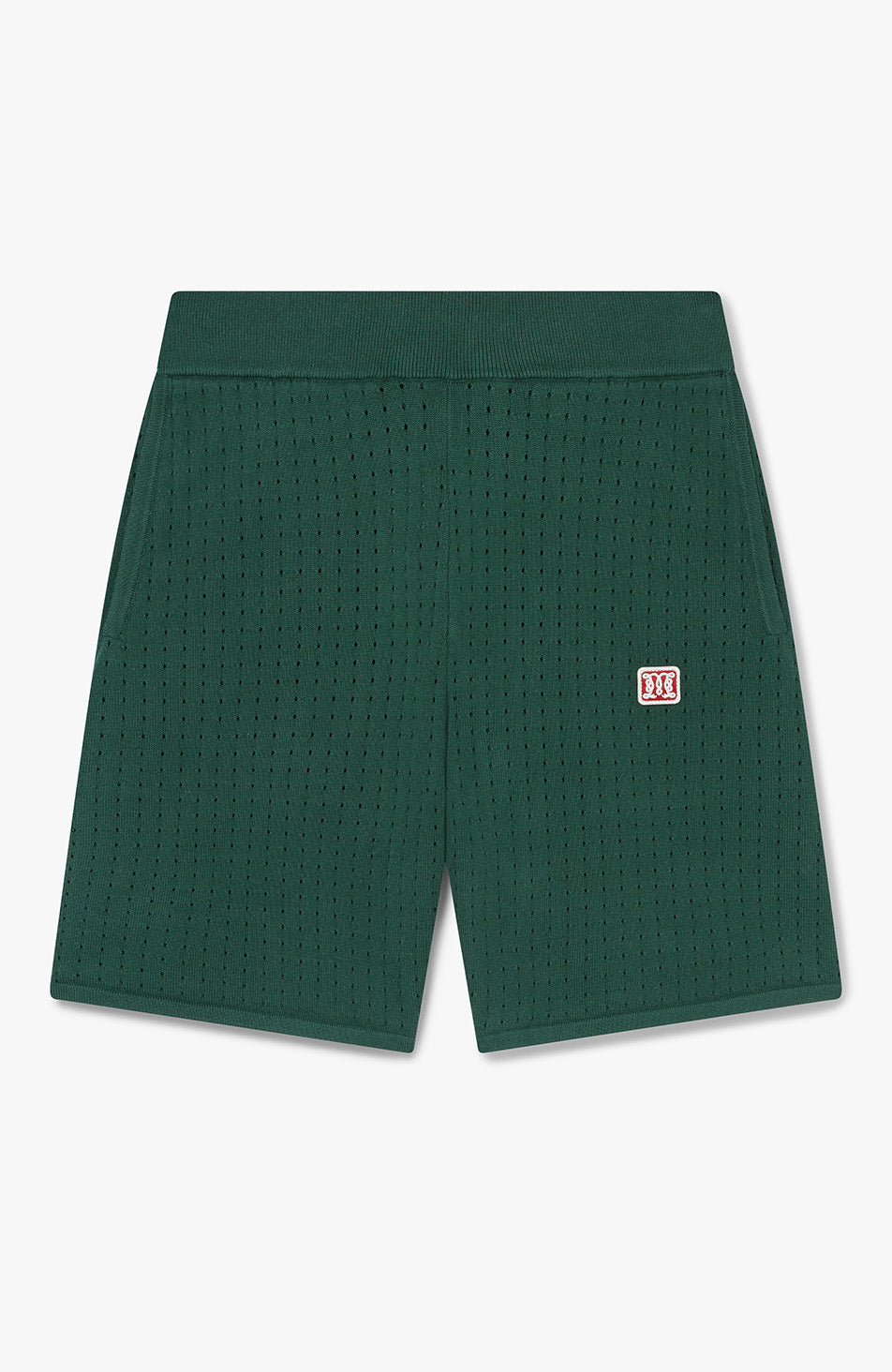 Marmont Pointelle Knitted Shorts Green
