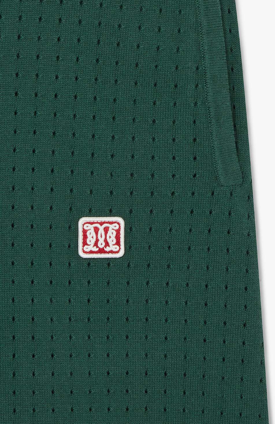 Marmont Pointelle Knitted Shorts Green