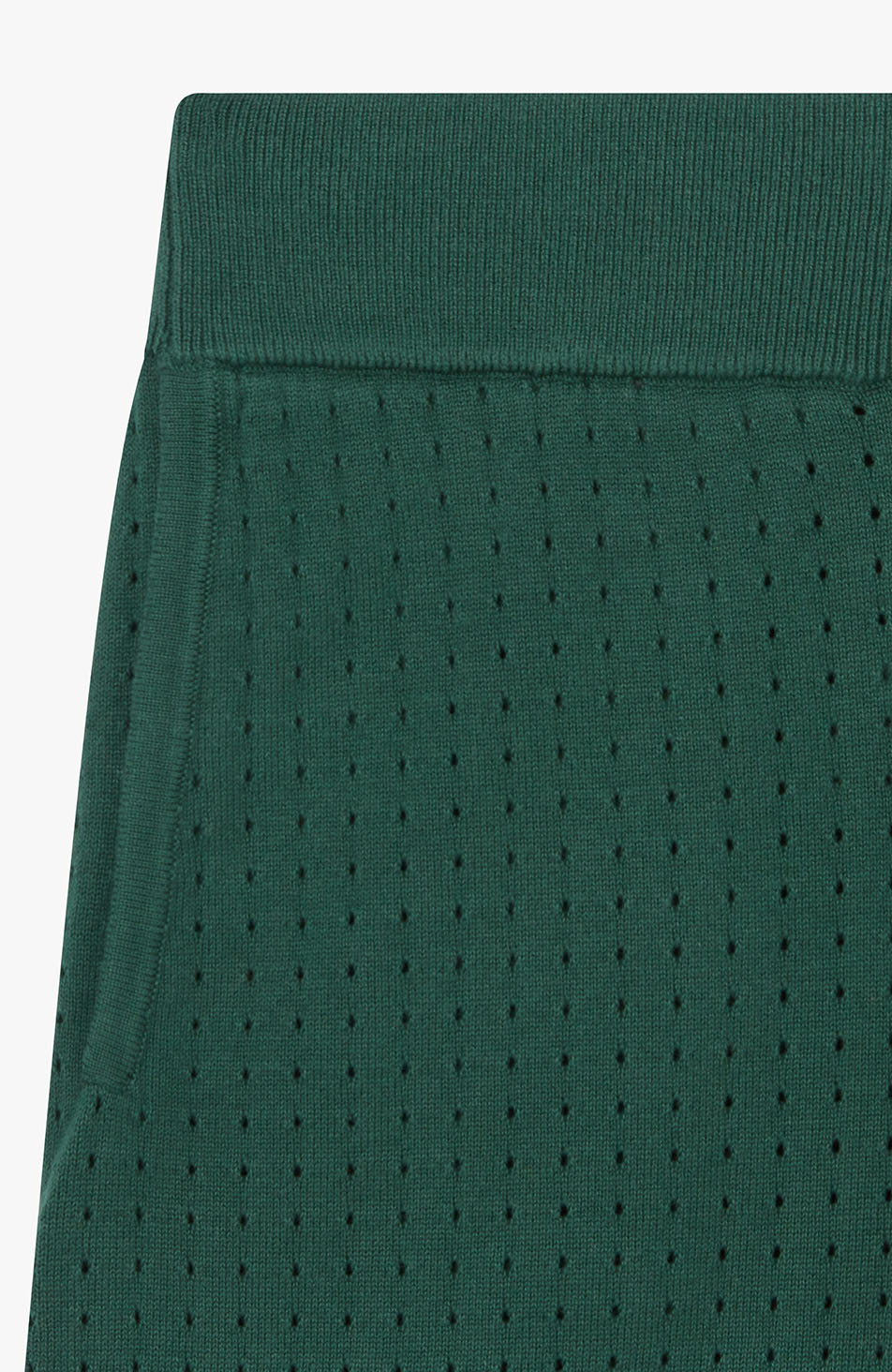 Marmont Pointelle Knitted Shorts Green
