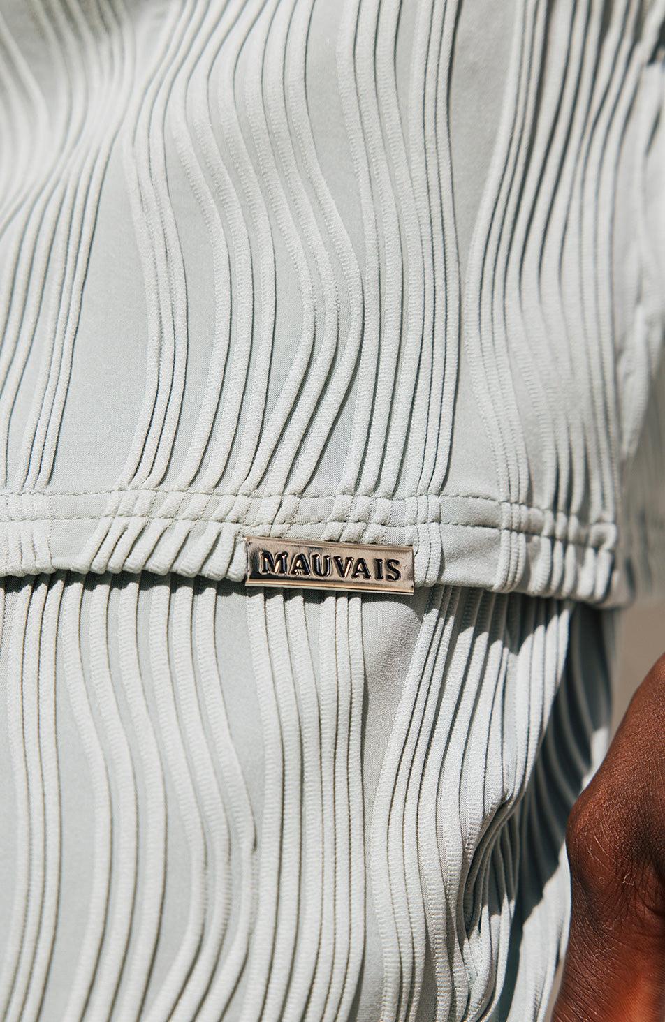 Relaxed Fit Wave Shirt in Sage