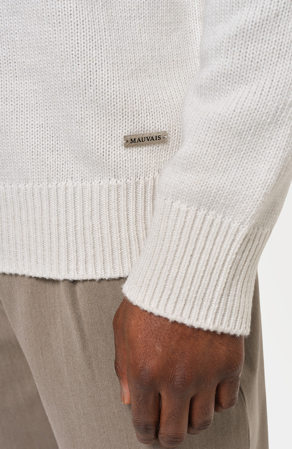 Harlem Oversized Knitted Jumper in Ecru