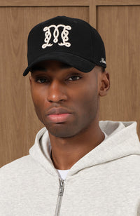 Monogram Trucker Cap in Black