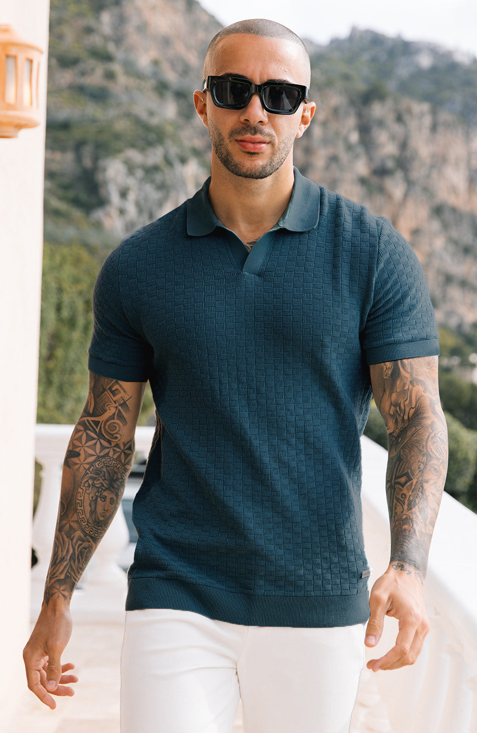 Model is 5'10 with size M chest, wearing size M