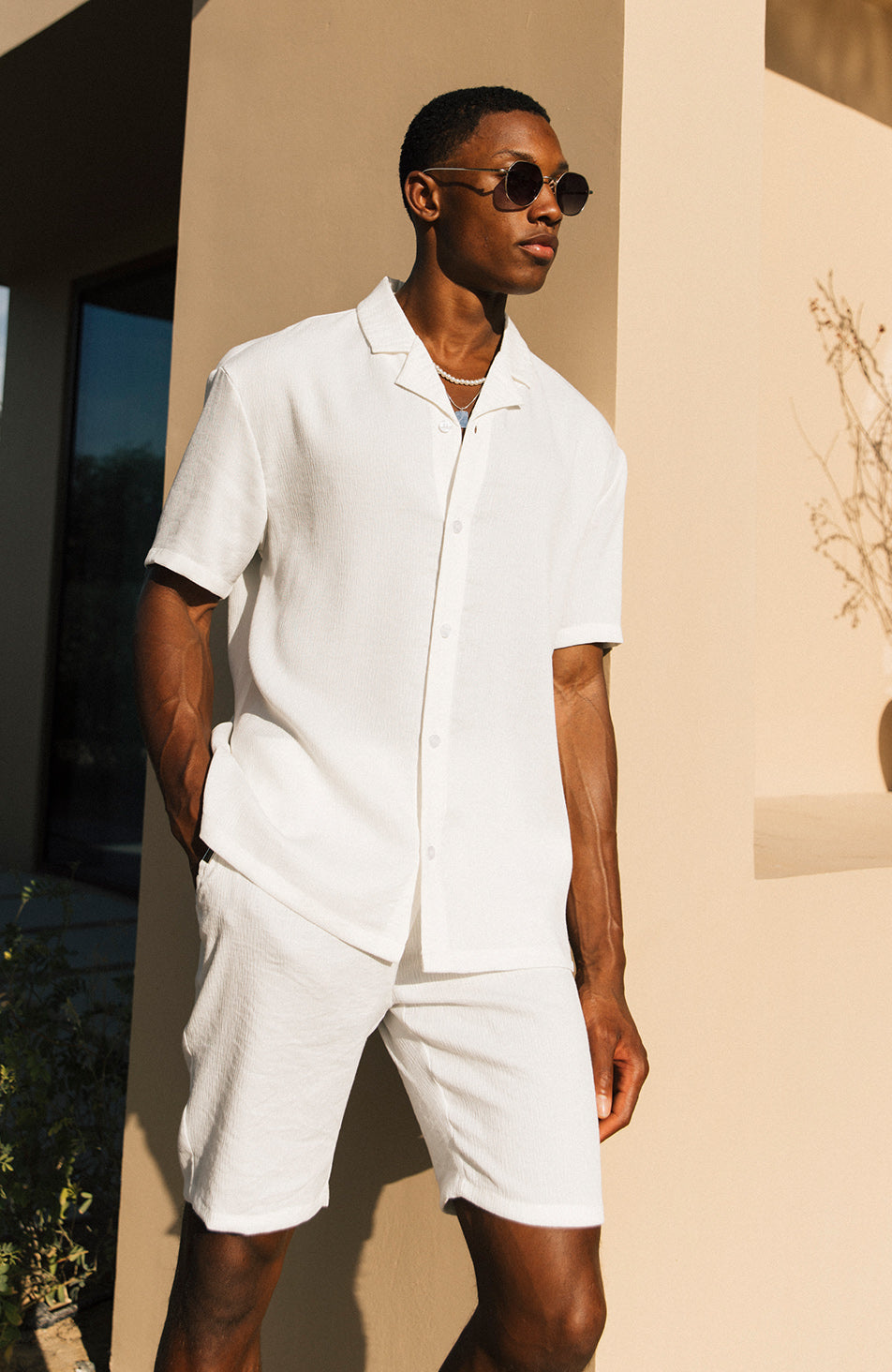 Fiorano Short Sleeve Relaxed Shirt in White